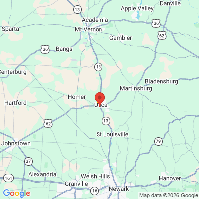 Map to  office in Utica, OH