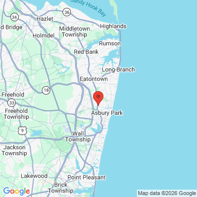 Map to  office in Asbury Park, NJ