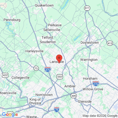 Map to  office in Lansdale, PA