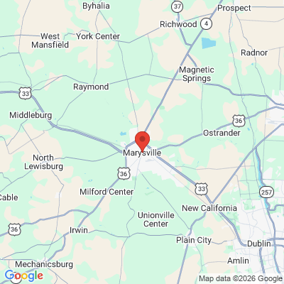 Map to  office in Marysville, OH