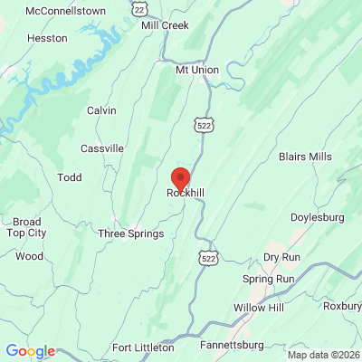 Map to  office in Orbisonia, PA