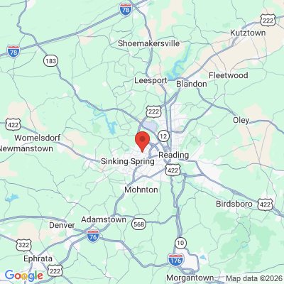Map to  office in Wyomissing, PA