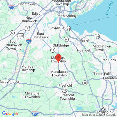 Map to  office in Morganville, NJ