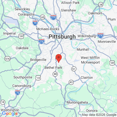 Map to  office in Pittsburgh, PA