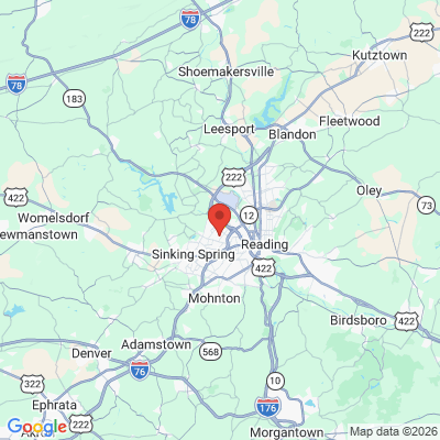 Map to  office in Wyomissing, PA