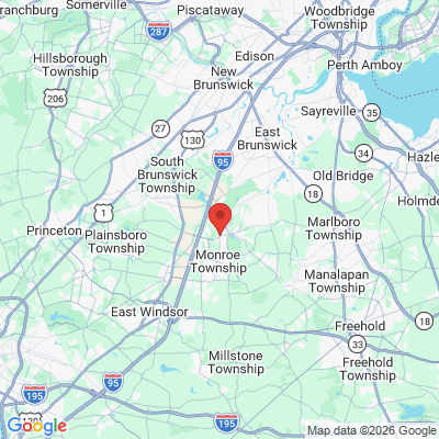 Map to  office in Jamesburg, NJ