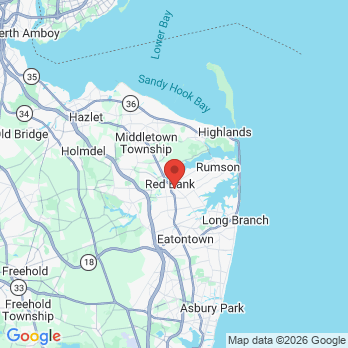 Map to DePaolo & Wagner DMD office in Red Bank, NJ