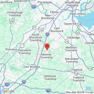 Map to  office in Jamesburg, NJ