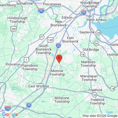 Map to  office in Jamesburg, NJ