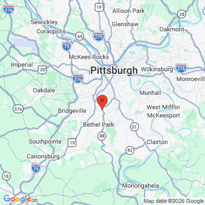 Map to  office in Pittsburgh, PA