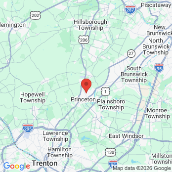 Map to Dental Care Princeton office in Princeton, NJ