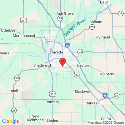 Map to  office in Lafayette, IN