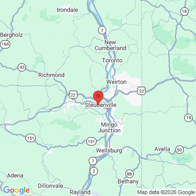 Map to  office in Steubenville, OH