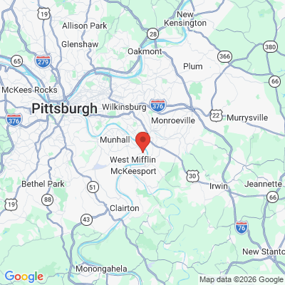 Map to  office in Duquesne, PA