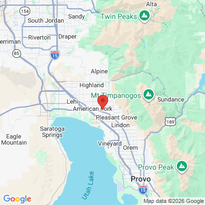Map to  office in Pleasant Grove, UT