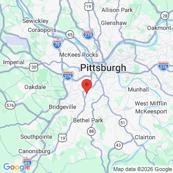 Map to Prosthetic Dentistry of Mt. Lebanon office in Mt. Lebanon, PA