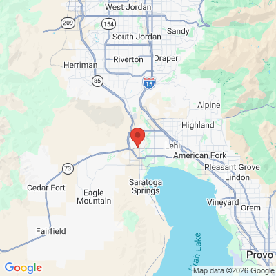 Map to  office in Saratoga Springs, UT