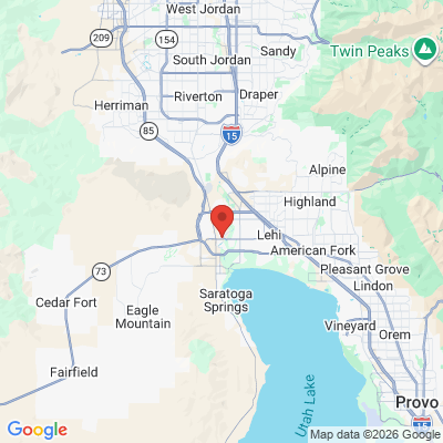 Map to  office in Saratoga Springs, UT
