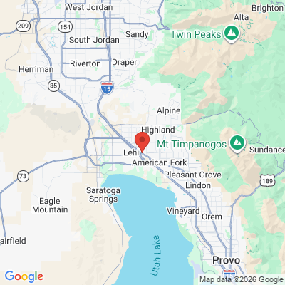 Map to  office in Lehi, UT