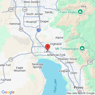 Map to  office in Lehi, UT