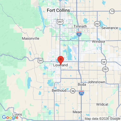Map to  office in Loveland, CO