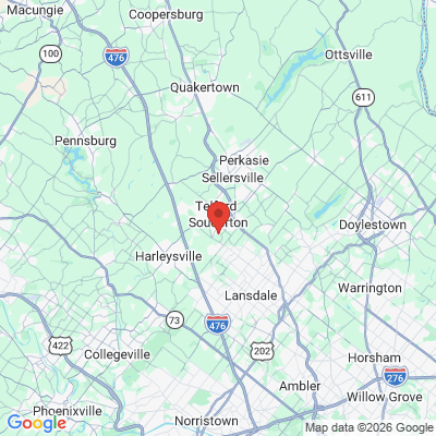 Map to  office in Souderton, PA