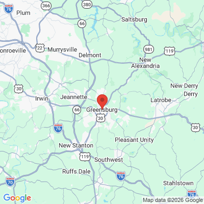 Map to  office in Greensburg, PA
