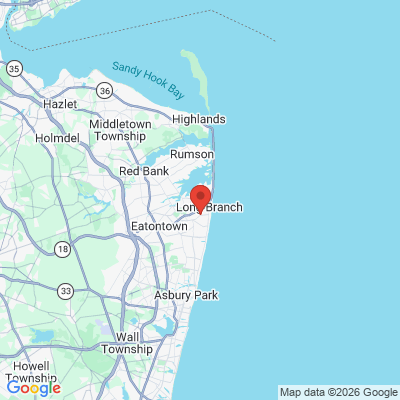 Map to  office in Long Branch, NJ