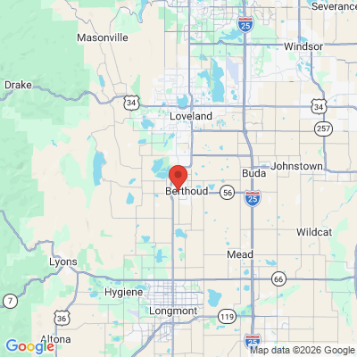 Map to  office in Berthoud, CO