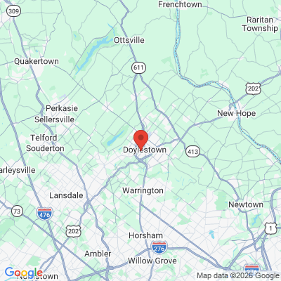 Map to  office in Doylestown, PA