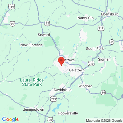 Map to  office in Johnstown, PA