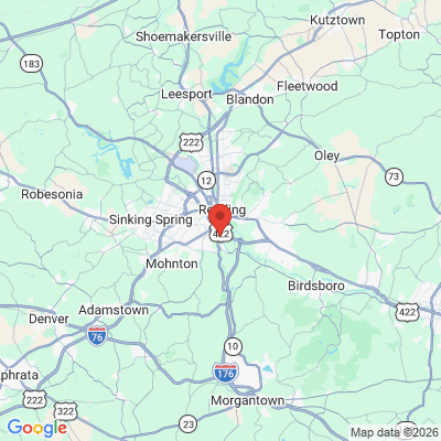 Map to  office in Reading, PA