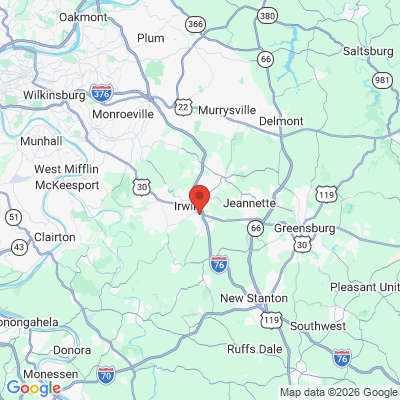 Map to  office in North Huntingdon, PA