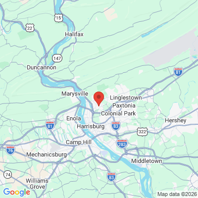 Map to  office in Harrisburg, PA