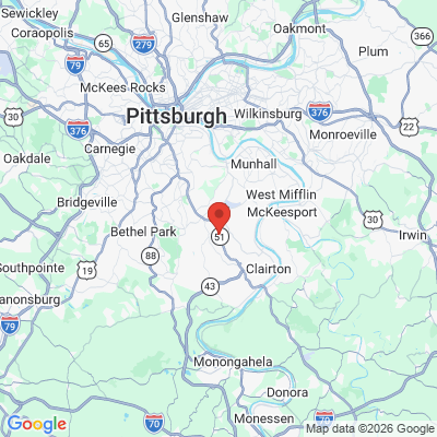 Map to  office in Pittsburgh, PA