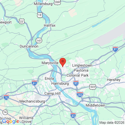 Map to  office in Harrisburg, PA