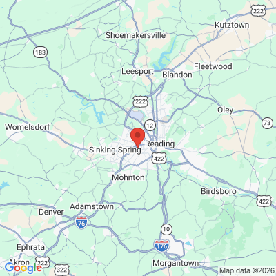 Map to  office in Wyomissing, PA