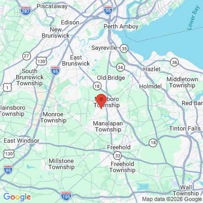 Map to  office in Manalapan, NJ