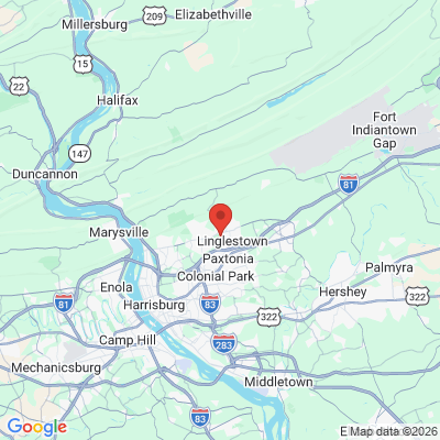 Map to  office in Harrisburg, PA