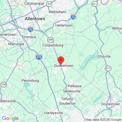 Map to  office in Quakertown, PA