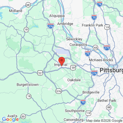 Map to  office in Imperial, PA