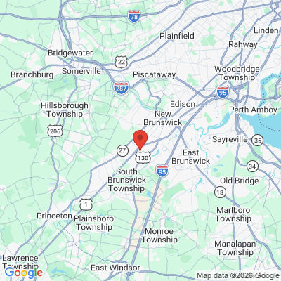 Map to  office in North Brunswick, NJ