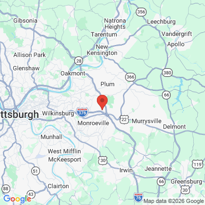 Map to  office in Monroeville, PA