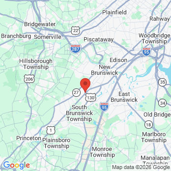 Map to Brilliant Smiles of North Brunswick office in North Brunswick Township, NJ