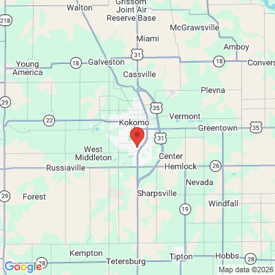 Map to  office in Kokomo, IN