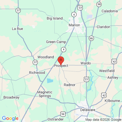 Map to  office in Prospect, OH