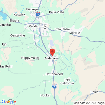 Map to  office in Anderson, CA