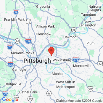 Map to Winning Smiles Pediatric Dental Care office in Pittsburgh, PA