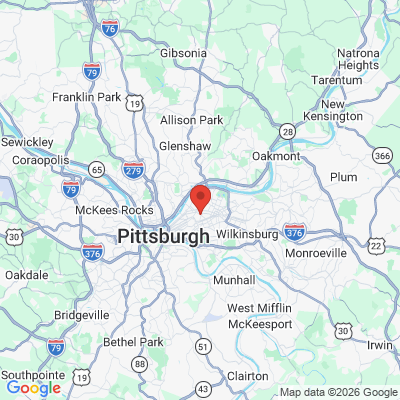 Map to  office in Pittsburgh, PA