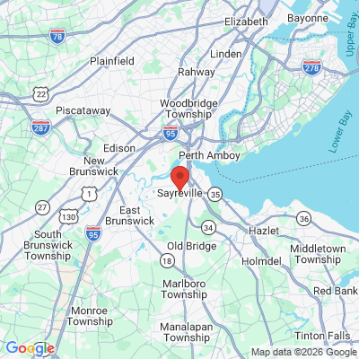 Map to  office in Sayreville, NJ